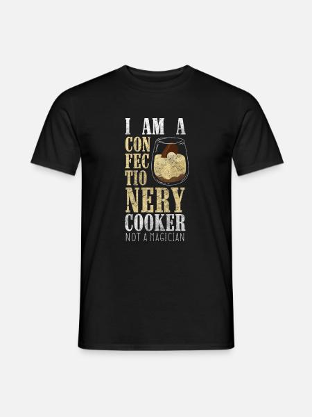 Kuchen Hobbybäcker Dessert - Männer T-Shirt - Schwarz