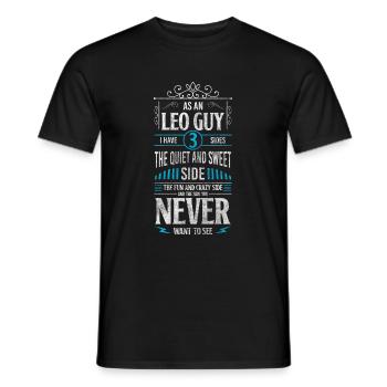 Lion Force Mois de naissance Lion - T-shirt homme - noir - Devant - AI Model Male 178 light (178cm)