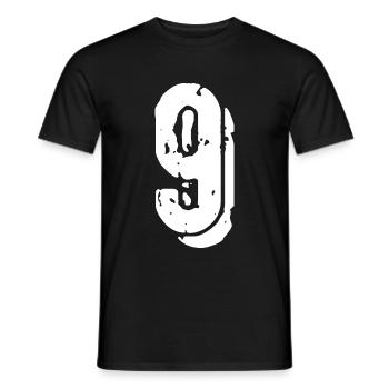 Maillot à 9 chiffres - T-shirt homme - noir - Devant - AI Model Male 178 light (178cm)