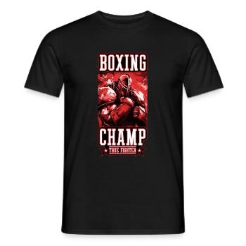 Ritter Boxer Kämpfer Boxing Champ - Männer T-Shirt - Schwarz - Vorne - AI Model Male 178 light (178cm)