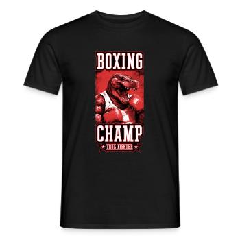 Alligator Boxer Kämpfer Beast Boxing Champ - Männer T-Shirt - Schwarz - Vorne - AI Model Male 178 light (178cm)