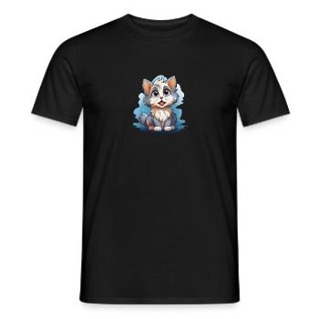 Chat pour enfants - T-shirt homme - noir - Devant - AI Model Male 178 light (178cm)