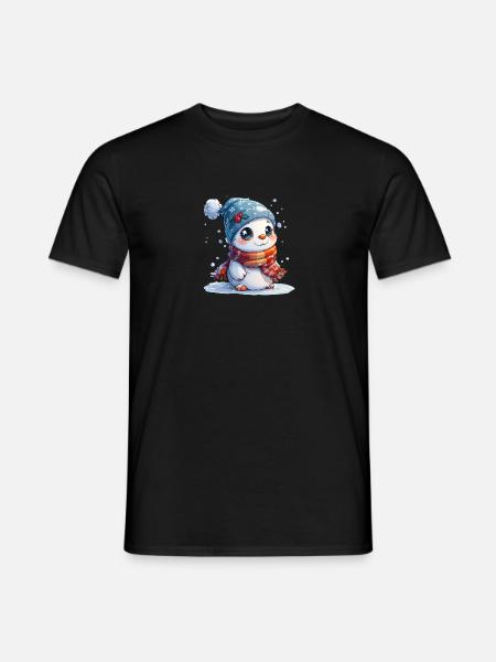 Snowman for children - Men's T-Shirt - black