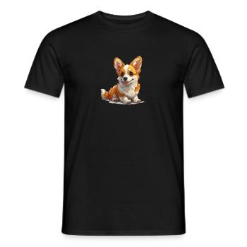 Niedlicher kleiner Hund - Männer T-Shirt - Schwarz - Vorne - AI Model Male 178 light (178cm)