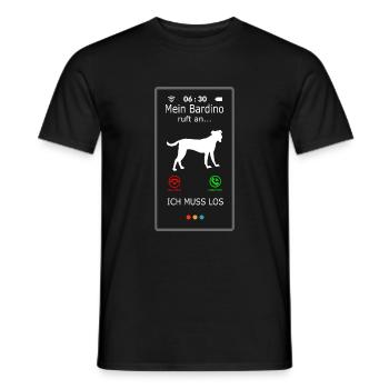 Bardino Majorero Canario appelle drôle en disant - T-shirt homme - noir - Devant - AI Model Male 178 light (178cm)