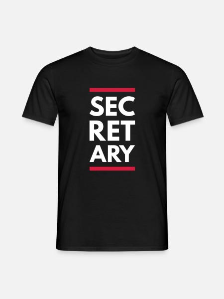 Secretary (Lines) - Men's T-Shirt - black