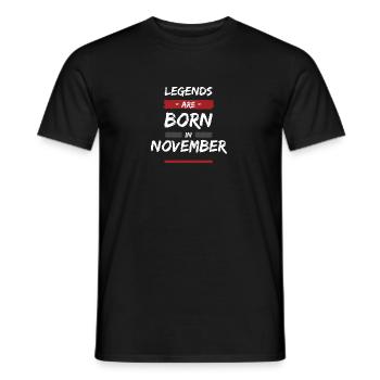 Legenden wurden Geboren - Männer T-Shirt - Schwarz - Vorne - AI Model Male 178 light (178cm)