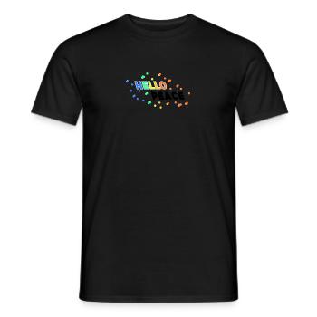 Hello Peace - T-shirt homme - noir - Devant - AI Model Male 178 light (178cm)