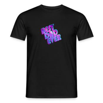 Best Dad Ever space - T-shirt homme - noir - Devant - AI Model Male 178 light (178cm)
