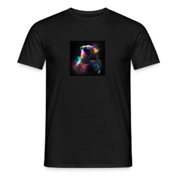 Astronaut in Space - Männer T-Shirt - Schwarz - Vorne - AI Model Male 178 light (178cm)