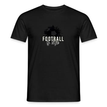 Football Footballers Footballers - Men's T-Shirt - black - Front - AI Model Male 178 light (178cm)