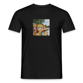 Tribe Life - Männer T-Shirt - Schwarz - Vorne - AI Model Male 178 light (178cm)