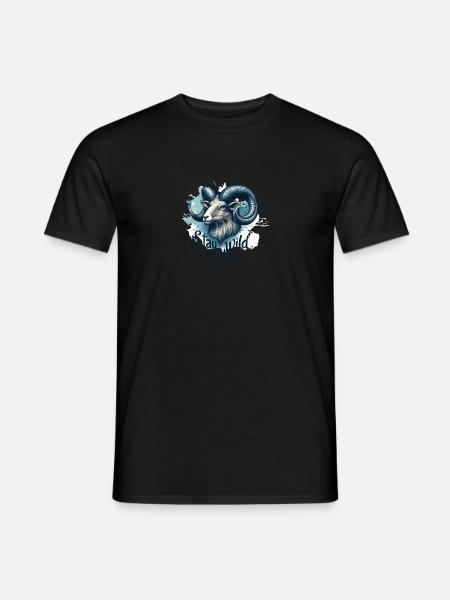 Ziege Stay Wild - Männer T-Shirt -