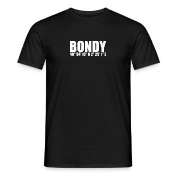 Bondy coordinates - Men's T-Shirt - black - Front - AI Model Male 178 light (178cm)