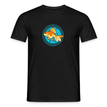 Breeding Goldfish Hobby Aquarium Pet - Men's T-Shirt - black - Front - AI Model Male 178 light (178cm)