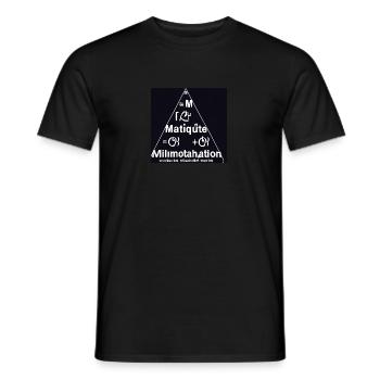 Mathématiques - T-shirt homme - noir - Devant - AI Model Male 178 light (178cm)