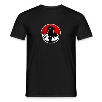 Silhouette Wikinger - Männer T-Shirt - Schwarz - Vorne - AI Model Male 178 light (178cm)