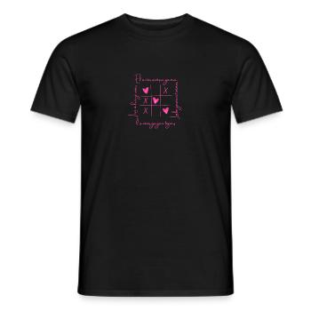Saint Valentin love - Men's T-Shirt - black - Front - AI Model Male 178 light (178cm)