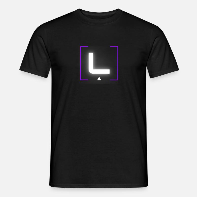 Buchstabe "L" - Männer T-Shirt - Schwarz