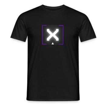 Letter "X" - Men's T-Shirt - black - Front - AI Model Male 178 light (178cm)