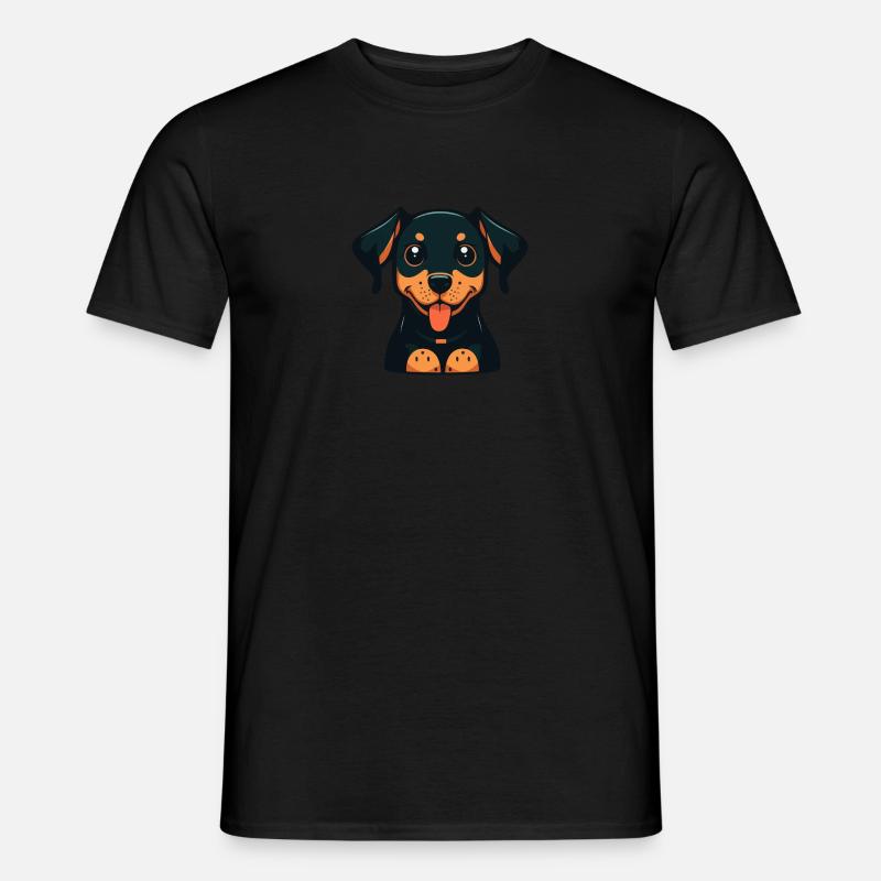 Chibi Doberman - Männer T-Shirt - Schwarz