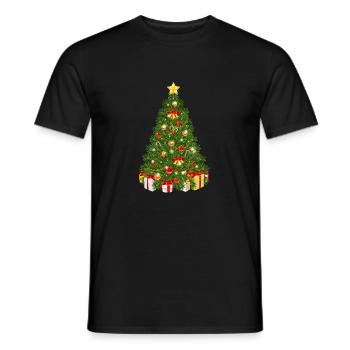 Weihnachtsbaum - Männer T-Shirt - Schwarz - Vorne - AI Model Male 178 light (178cm)