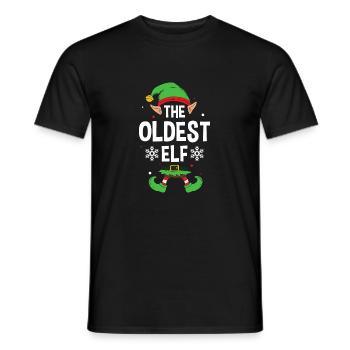 Group Matching Family Christmas Gift Elf - Männer T-Shirt - Schwarz - Vorne - AI Model Male 178 light (178cm)