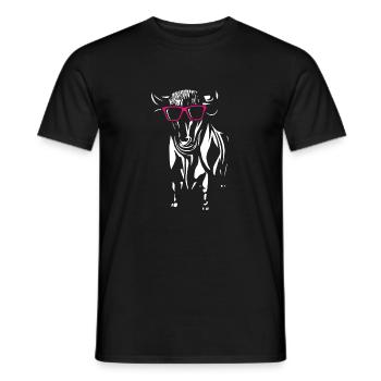 Bulle Frankfurt - Männer T-Shirt - Schwarz - Vorne - AI Model Male 178 light (178cm)