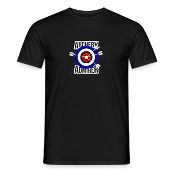 Bogenschießen cooler Spruch. Bogenschütze - Männer T-Shirt - Schwarz - Vorne - AI Model Male 178 light (178cm)