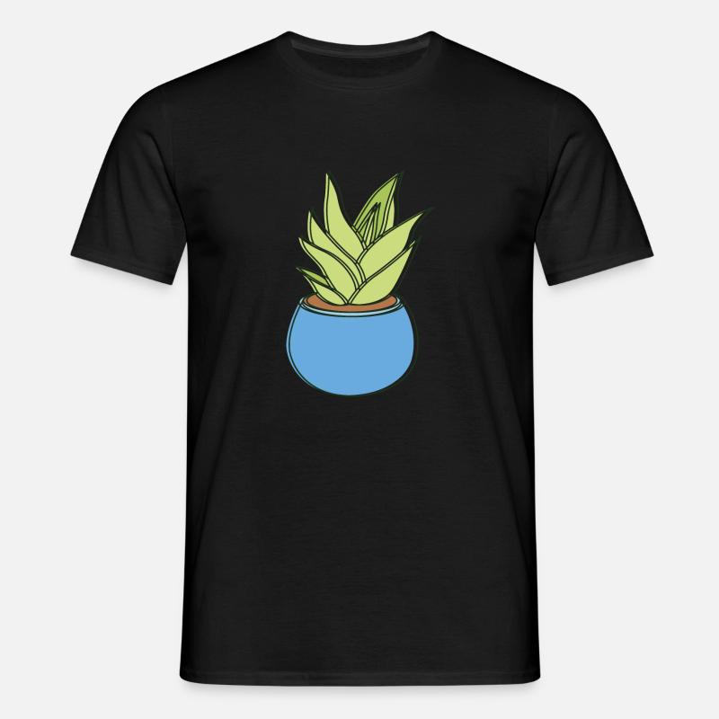 falde blade - T-shirt til herrer - sort