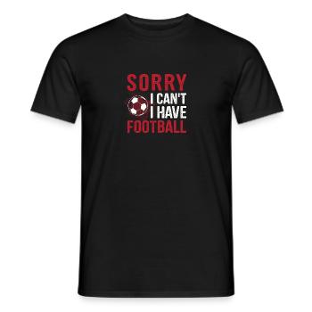 Football Footballers Footballers - Men's T-Shirt - black - Front - AI Model Male 178 light (178cm)