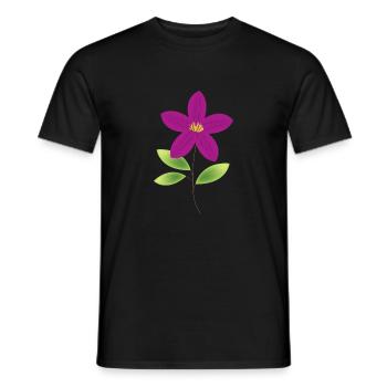 Florist Flower Plant Nature Gardener - Men's T-Shirt - black - Front - AI Model Male 178 light (178cm)