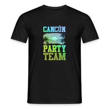 Équipe du parti de Cancun - T-shirt homme - noir - Devant - AI Model Male 178 light (178cm)
