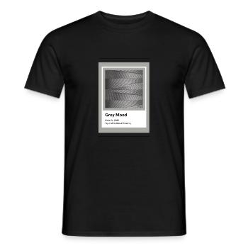 Farbe Grau Faden Geschenkidee Kunst - Männer T-Shirt - Schwarz - Vorne - AI Model Male 178 light (178cm)