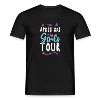 Après-Ski Girls Tour - T-shirt homme - noir - Devant - AI Model Male 178 light (178cm)