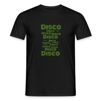 Disco - Männer T-Shirt - Schwarz - Vorne - AI Model Male 178 light (178cm)