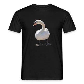 Cygne - T-shirt homme - noir - Devant - AI Model Male 178 light (178cm)