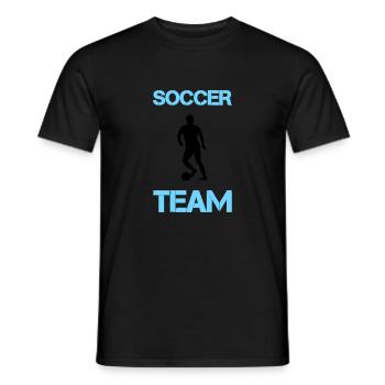 Soccer Player Team - Men's T-Shirt - black - Front - AI Model Male 178 light (178cm)