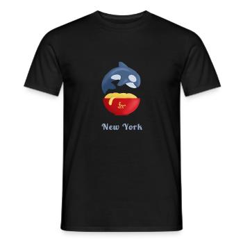 New York - T-shirt homme - noir - Devant - AI Model Male 178 light (178cm)