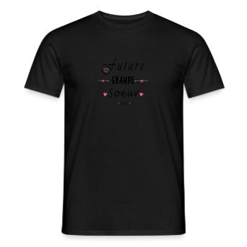 Enfant Future Grande Soeur 2023 - T-shirt homme - noir - Devant - AI Model Male 178 light (178cm)