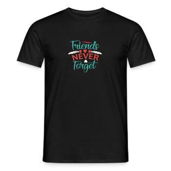 Meilleurs amis pour toujours, meilleurs copains pour toujours - T-shirt homme - noir - Devant - AI Model Male 178 light (178cm)