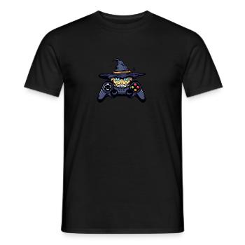 Halloween Hexen Controller - Männer T-Shirt - Schwarz - Vorne - AI Model Male 178 light (178cm)