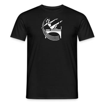 Pilates Balance - Men's T-Shirt - black - Front - AI Model Male 178 light (178cm)