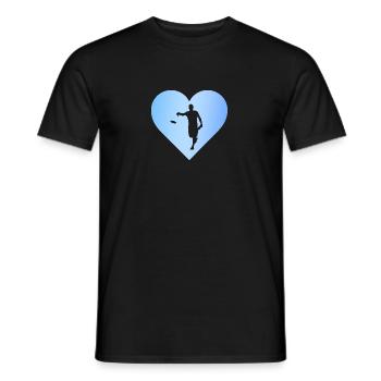 Disc Frisbee Disc Golf Player - Men's T-Shirt - black - Front - AI Model Male 178 light (178cm)