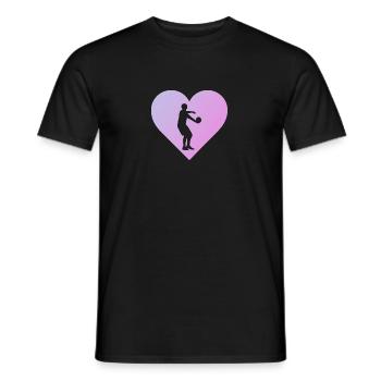 Ballon chasseur Ballon chasseur Équipe de ballon chasseur Ballon chasseur - T-shirt homme - noir - Devant - AI Model Male 178 light (178cm)