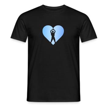 Aérobic Entraînement aérobique - T-shirt homme - noir - Devant - AI Model Male 178 light (178cm)