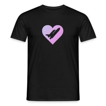 Aerospace Flugzeug Flieger - Männer T-Shirt - Schwarz - Vorne - AI Model Male 178 light (178cm)