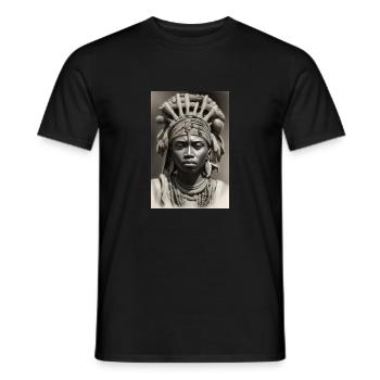 IMG 5177 - T-shirt homme - noir - Devant - AI Model Male 178 light (178cm)
