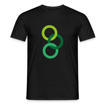 Ring Design - Men's T-Shirt - black - Front - AI Model Male 178 light (178cm)