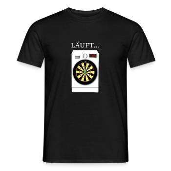 Darts Waschmaschine - Männer T-Shirt - Schwarz - Vorne - AI Model Male 178 light (178cm)